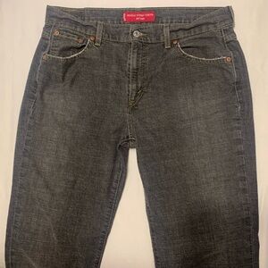 Levis 505 Low Rise Straight Frayed Pocket Jeans